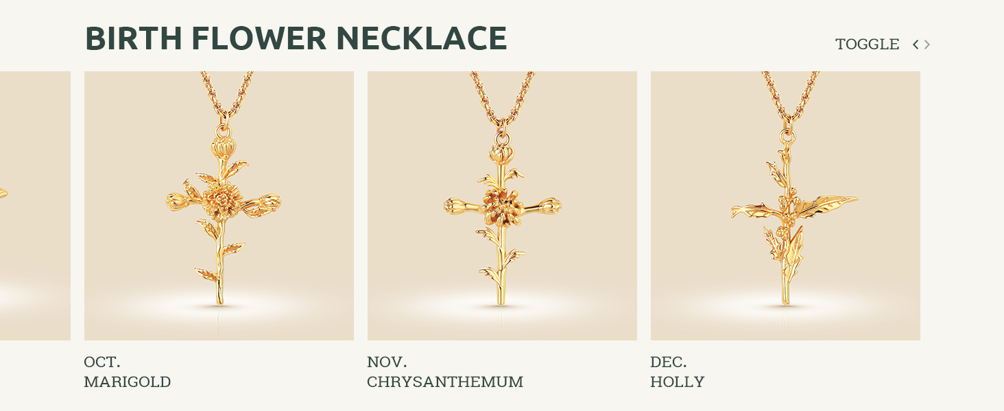 Cross Flower Necklace