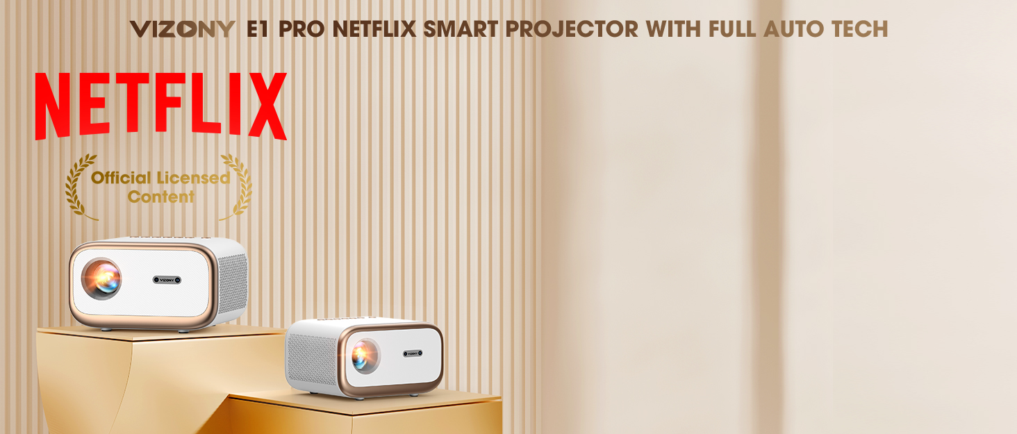 smart projector with netflix