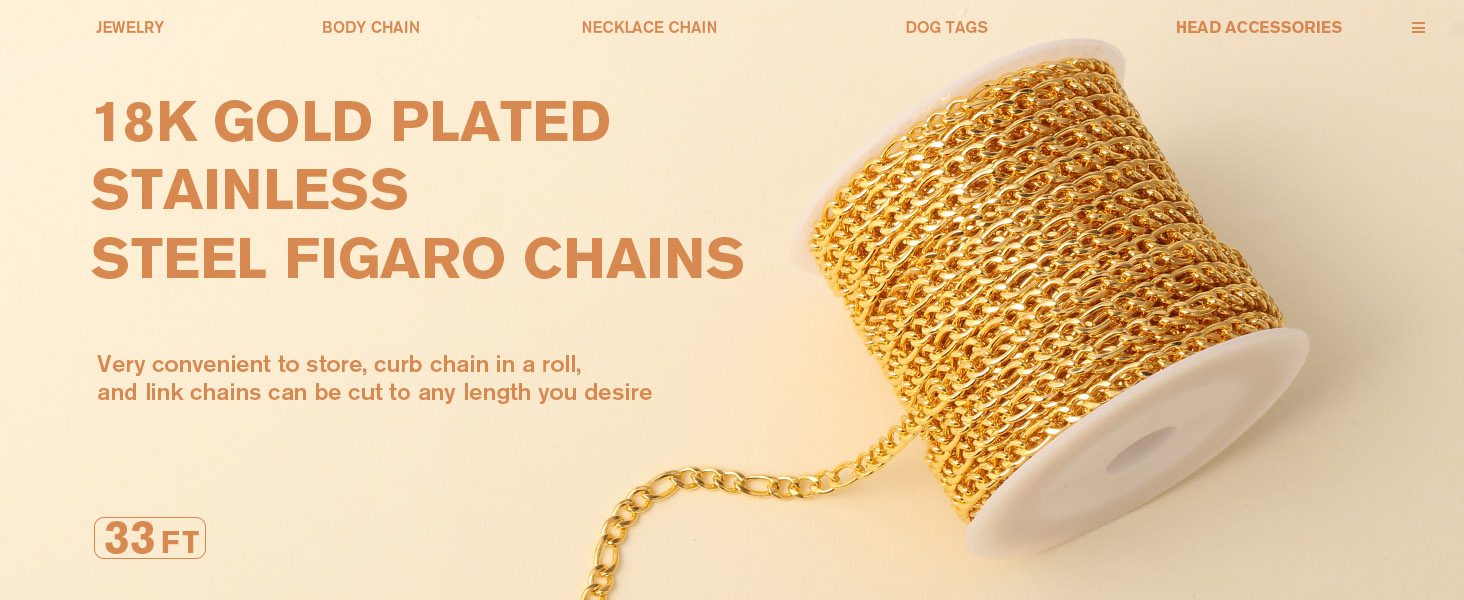 gold figaro chains CK033G