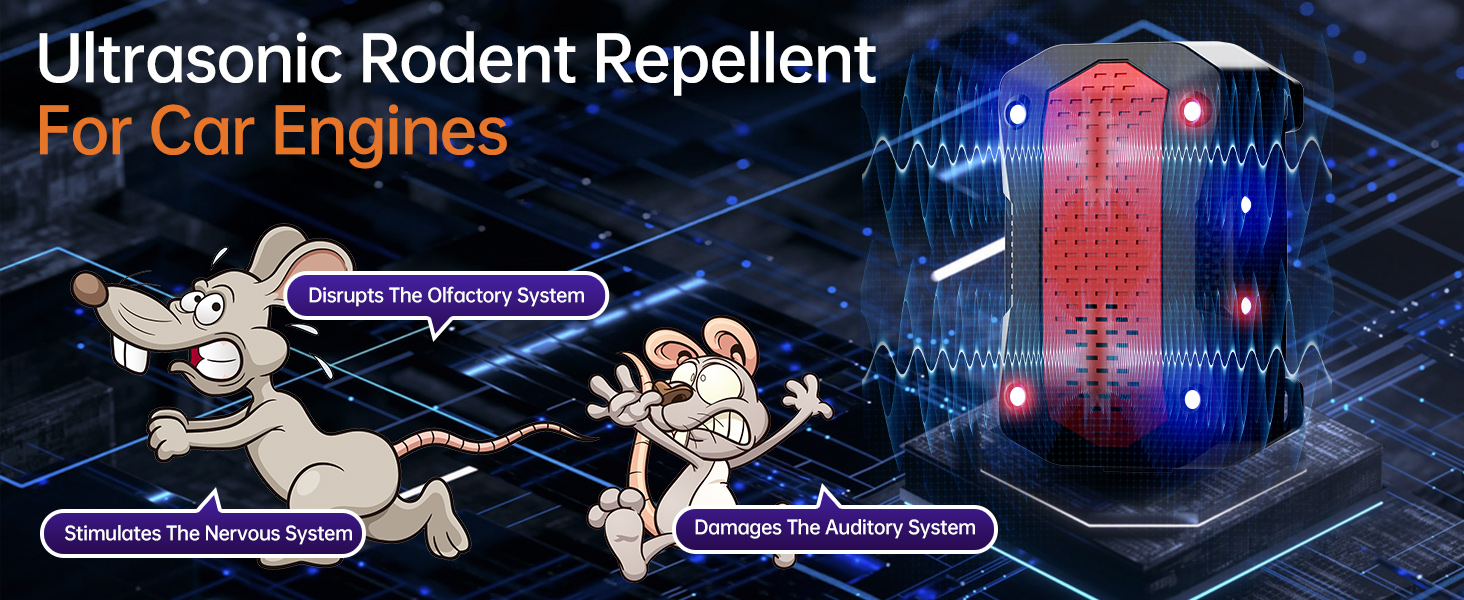 2 Pack Rodent Rat Repellent