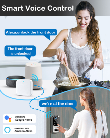 Digital Door Lock with Handle for Home, Rental, Office and Hotel