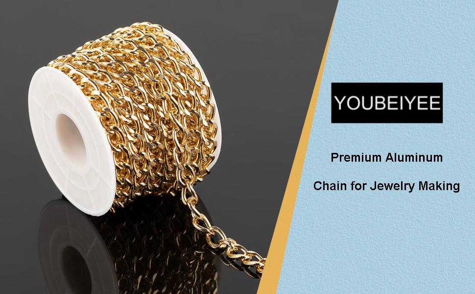 Gold Plated Cuban Chain for Jewelry Making