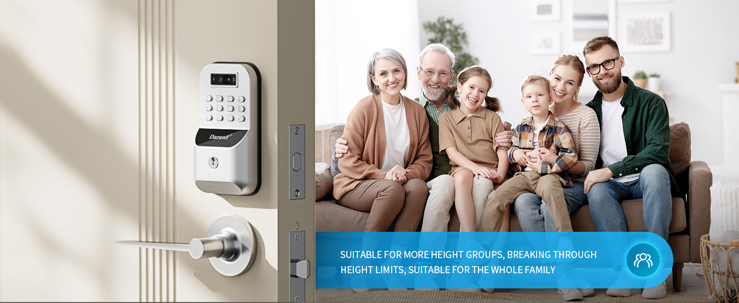 Palm Recognition Keyless-Entry Keypad Smart Lock