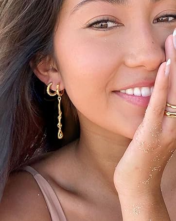 Irregular Bar Hoop Earring