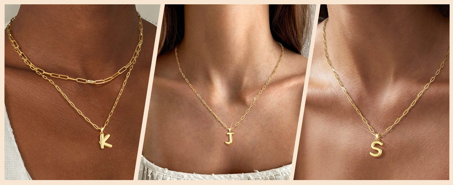 14K gold pendant necklace for women