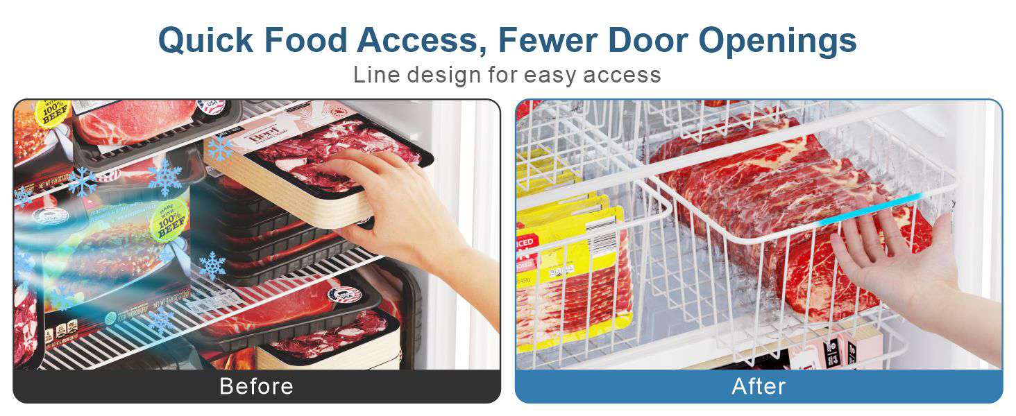 freezer organizer bins for upright freezer