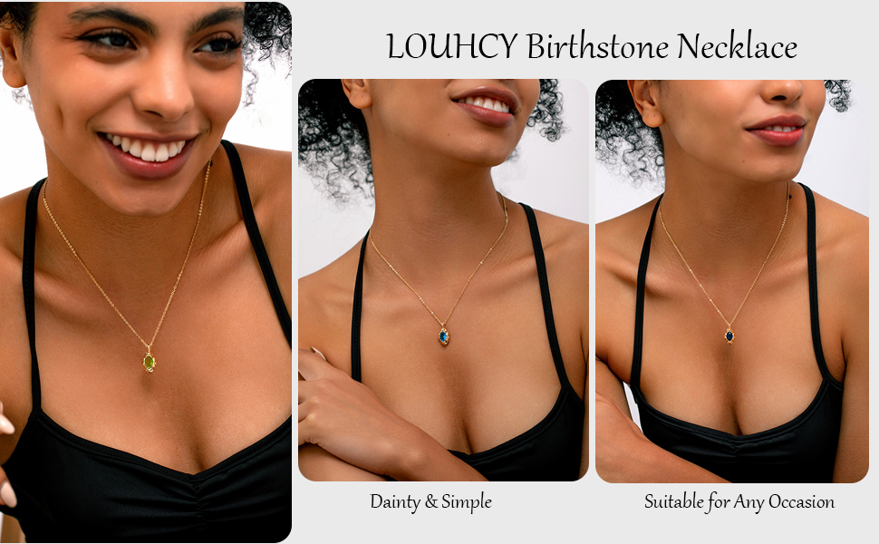 birthstone necklace