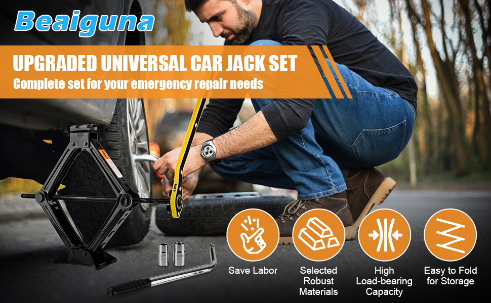 UPGRADED UNIVERSAL CAR JACK SET