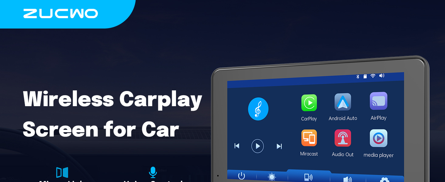 Wireless Carplay Screen for Car 