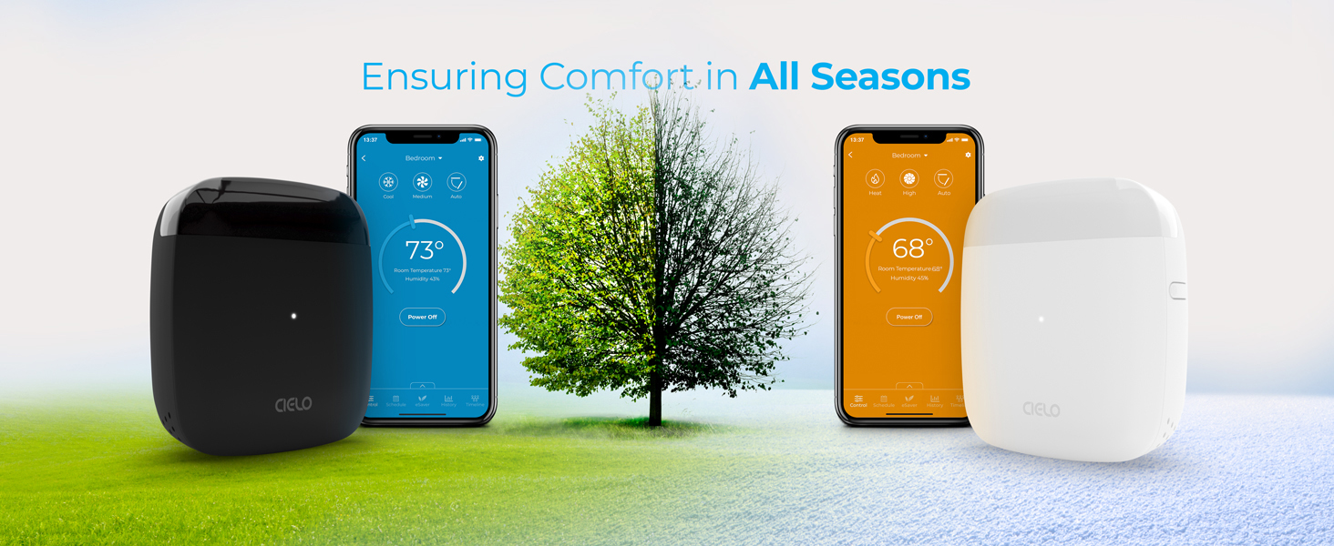 Ensuring comfort in all seasons with heat, cool, auto, dry, turbo and FP modes