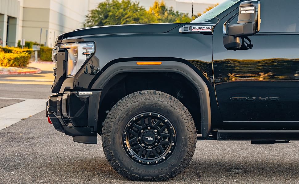 RockTrix RT110 8Lug Wheel Black on Sierra Truck