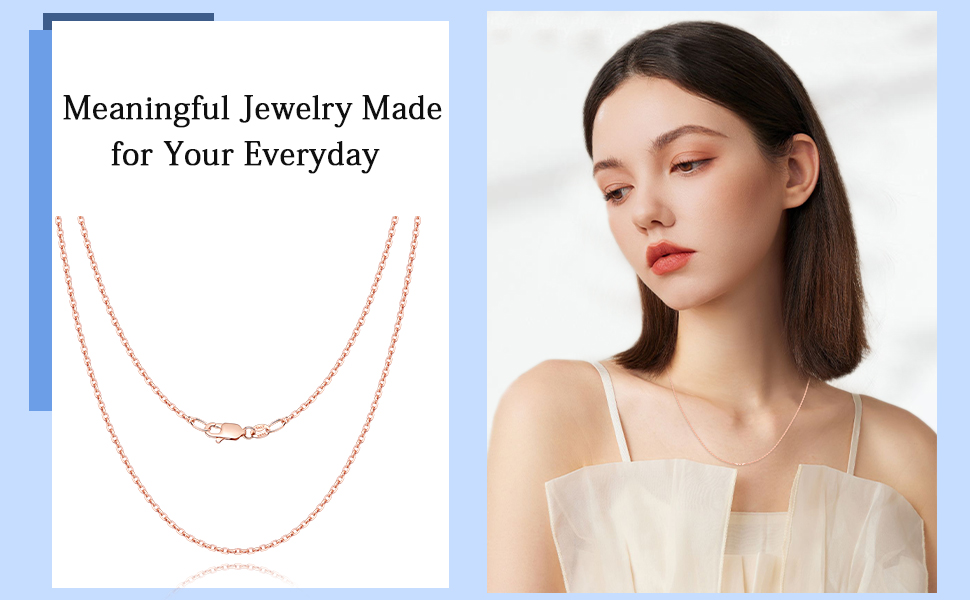rose gold chain for women
