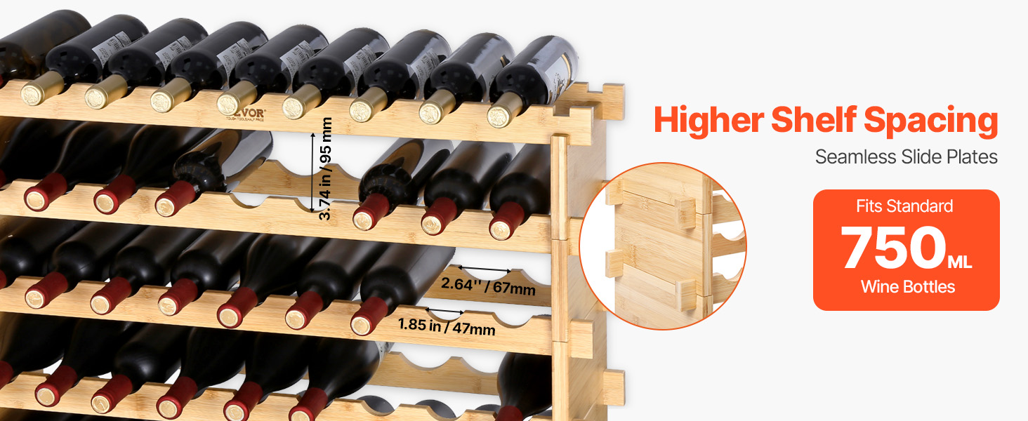 bamboo wine rack