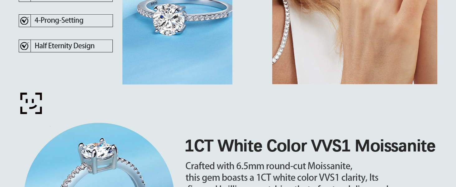 Moissanite Ring