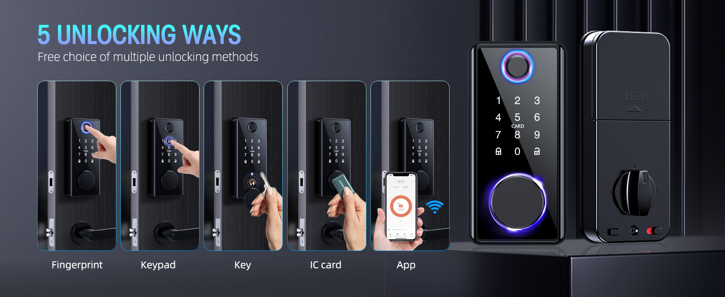 smart lock smart home door lock keyless entry door lock door locks for front door