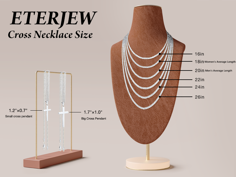 mens cross necklace