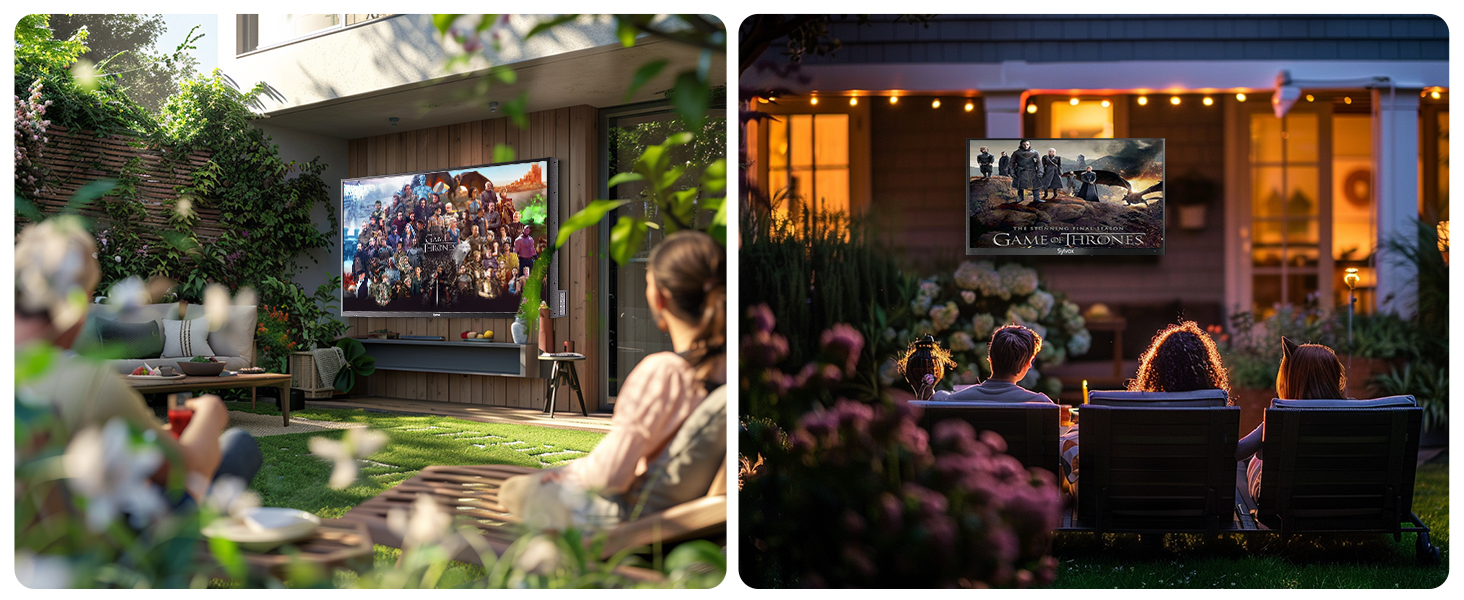 Family outdoor video entertainment