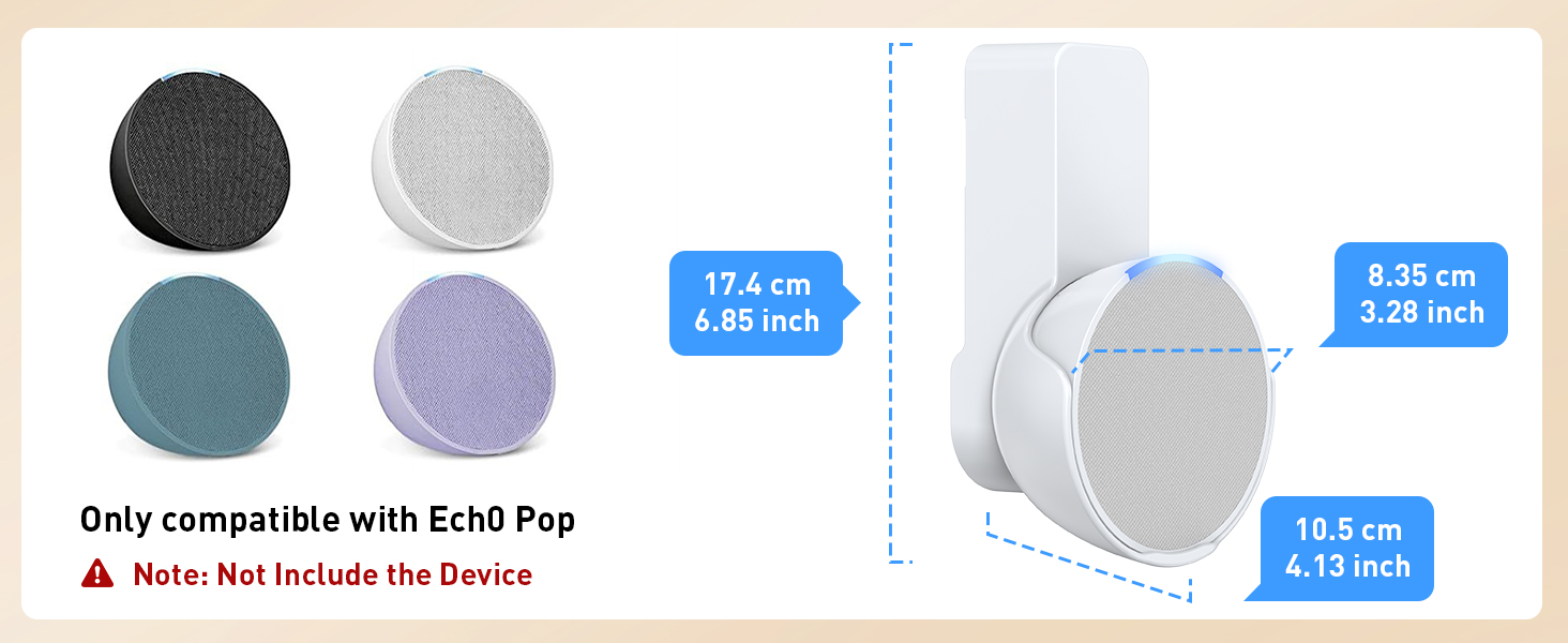 Echo pop Mount Size