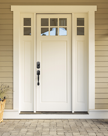 electronic door lock with handle