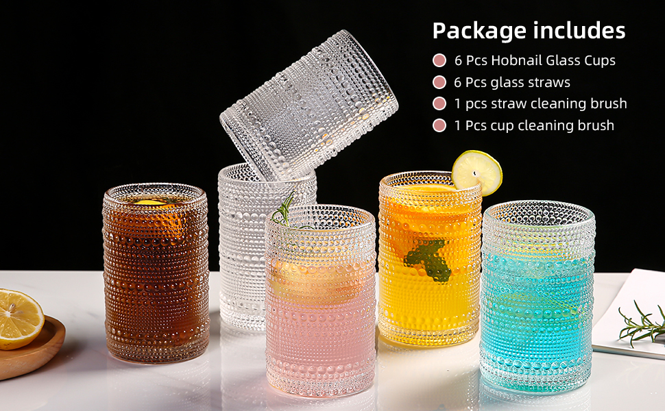 large drinking glasses