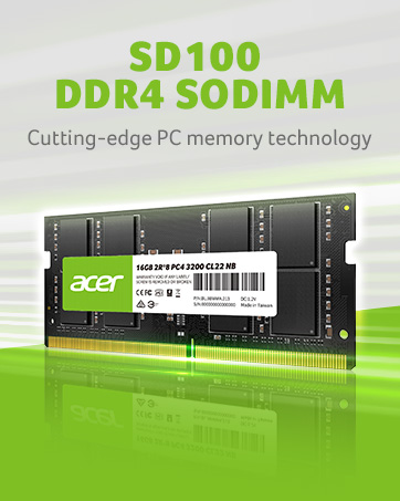 acer sd100 ddr4 sodimm memory module