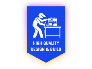High quality design and build badge