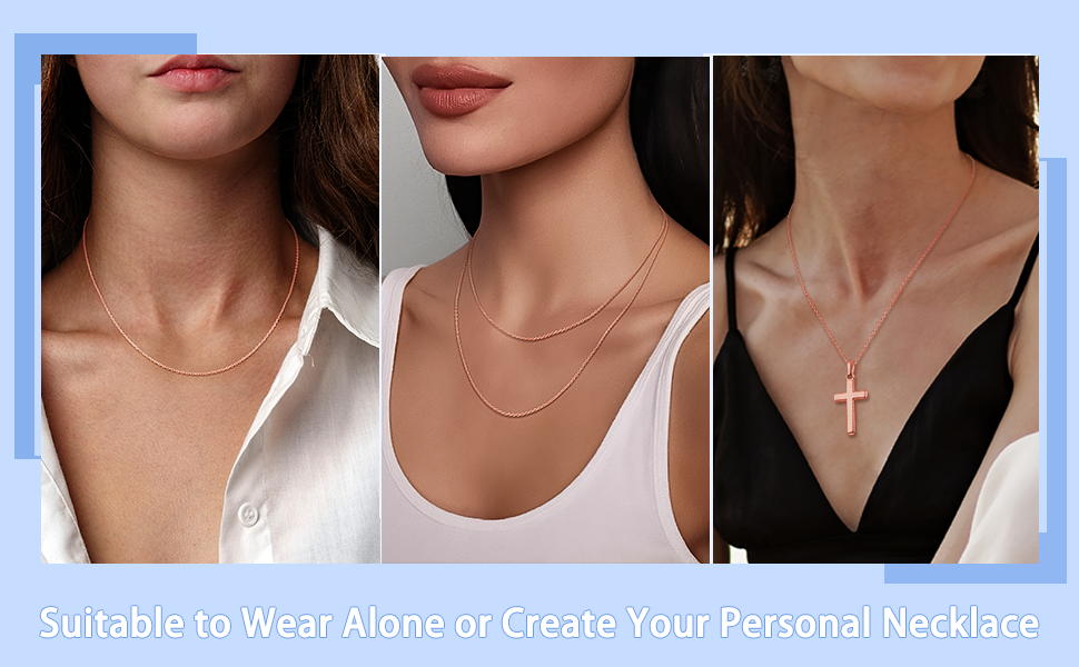 rose gold chain silver chain gold chain