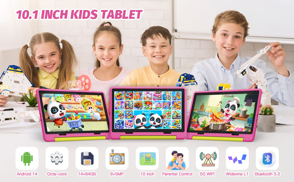 kids tablet pink