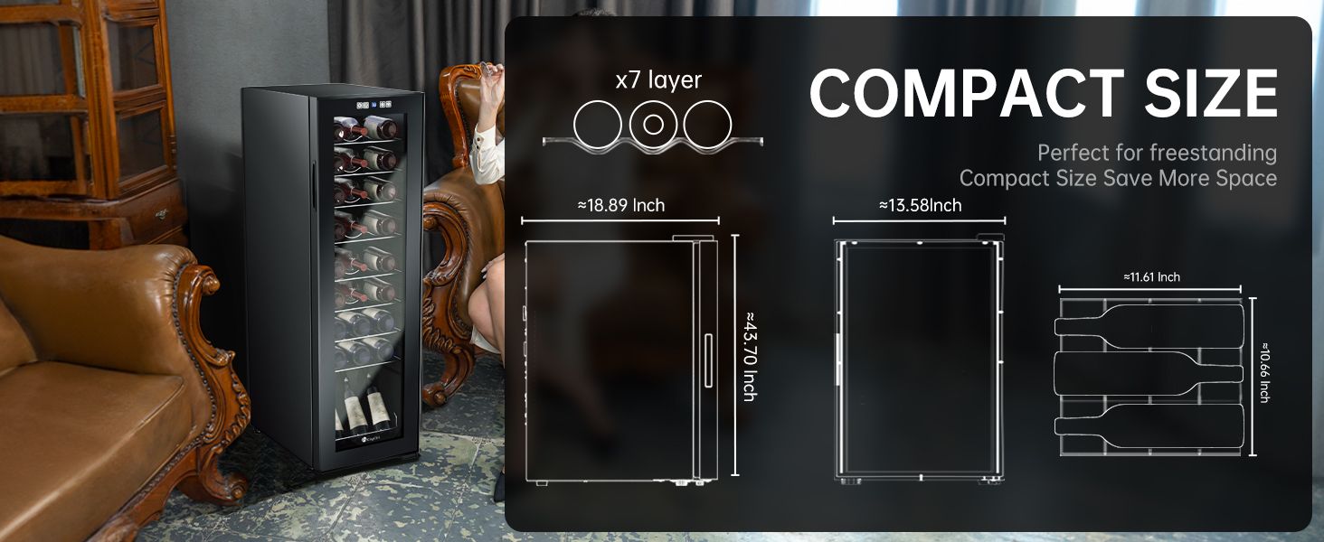 模块三01:76WS-27 bottles Wine cooler
