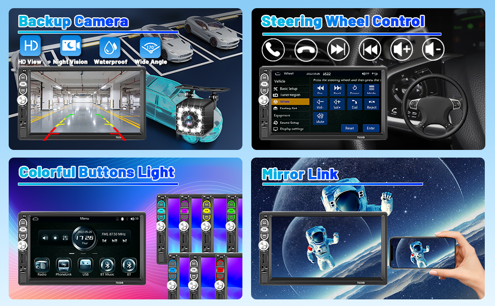 single din touchscreen car stereo