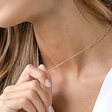 gold satellite necklace