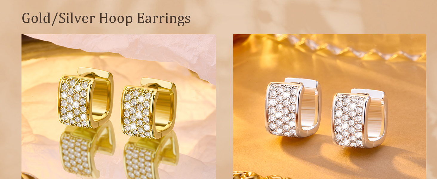 gold earrings