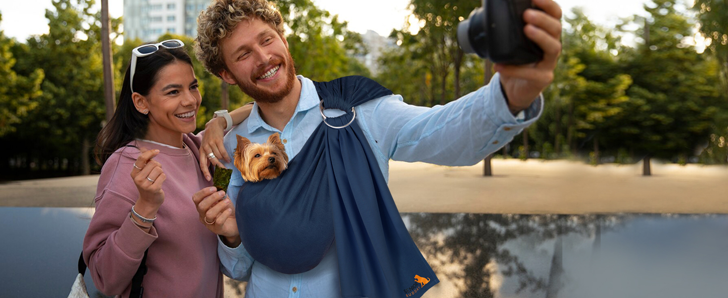 Dog Sling Carrier,Soft Carry Slings Front Pack for Small Puppies/Cats