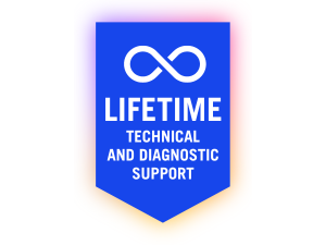 Lifetime technical and labor support badge