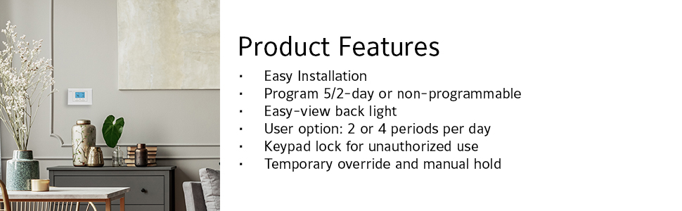 LTX500U-A04 product features easy install 5/2 or non-programmable back light