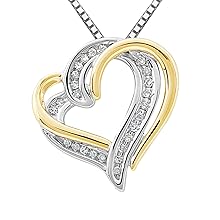yellow gold diamond heart