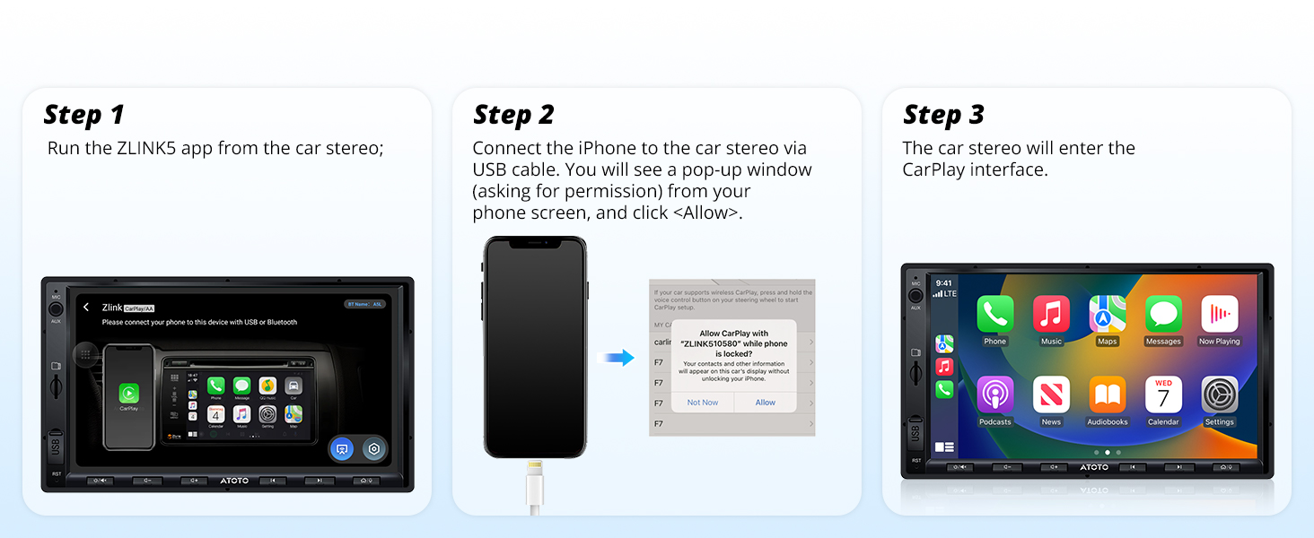carplay screen for car