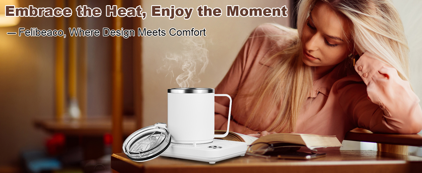 Coffee Mug Warmer Set for Desk, Coffee Cup Warmer with Auto Shut OffTimer, Coffee Mug Cup Heater