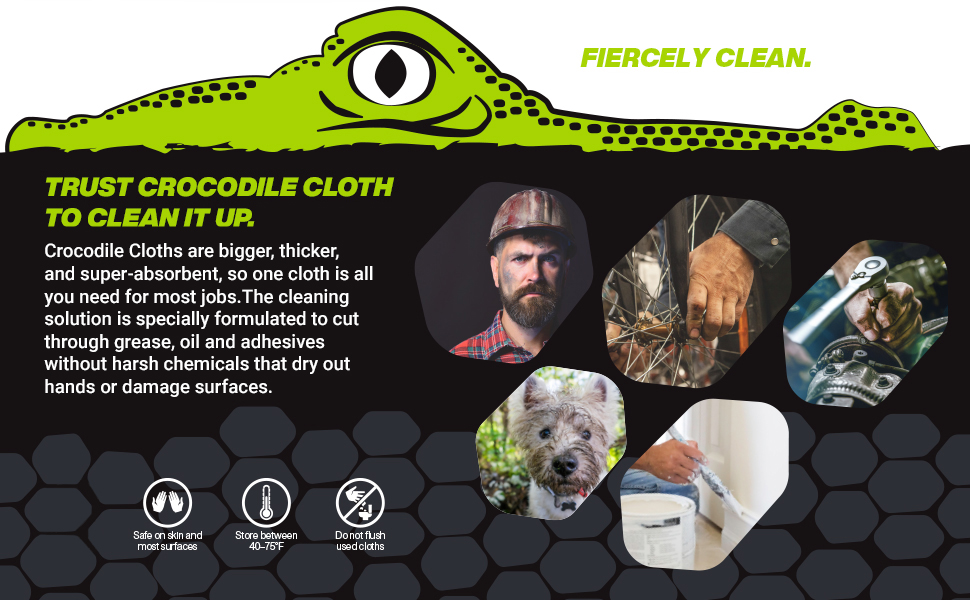 Trust Crocodile Cloth to Clean it Up