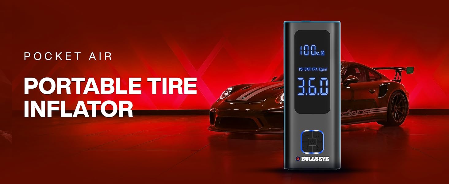 tire inflator portable air compressor pump for car tires bullseye pro as seen on tv bulls eye