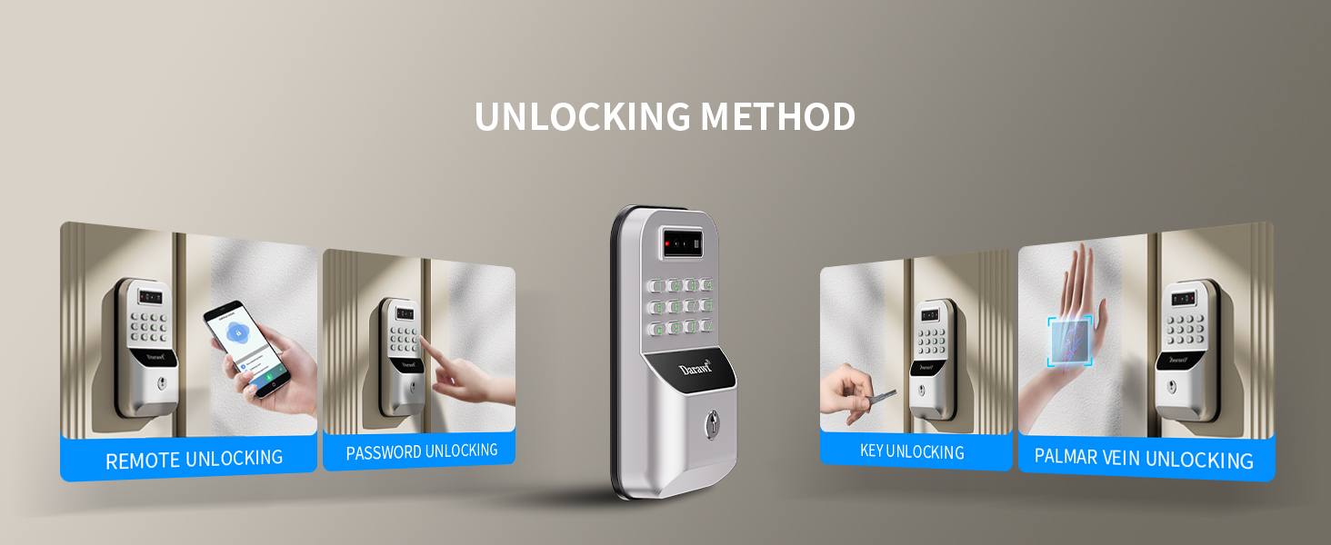 Palm Recognition Keyless-Entry Keypad Smart Lock