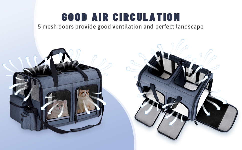 2 in 1 Dual Cat Carrier