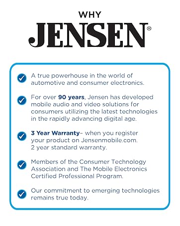 jensen car stereo radio apple carply android auto car 