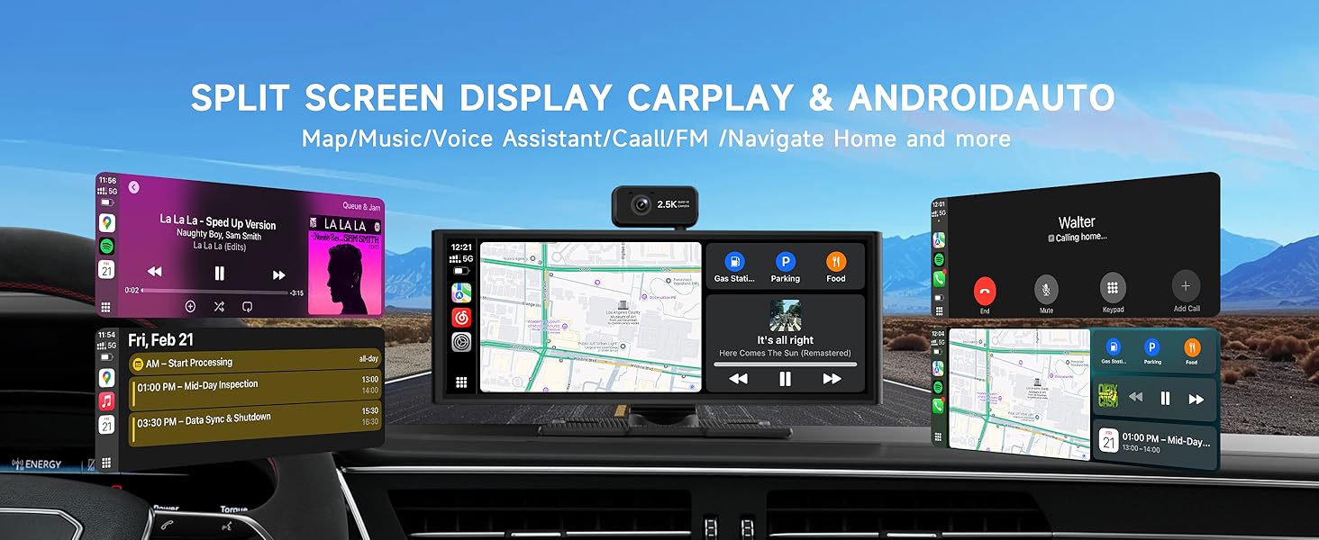 Portable Carplay Screen for Car
