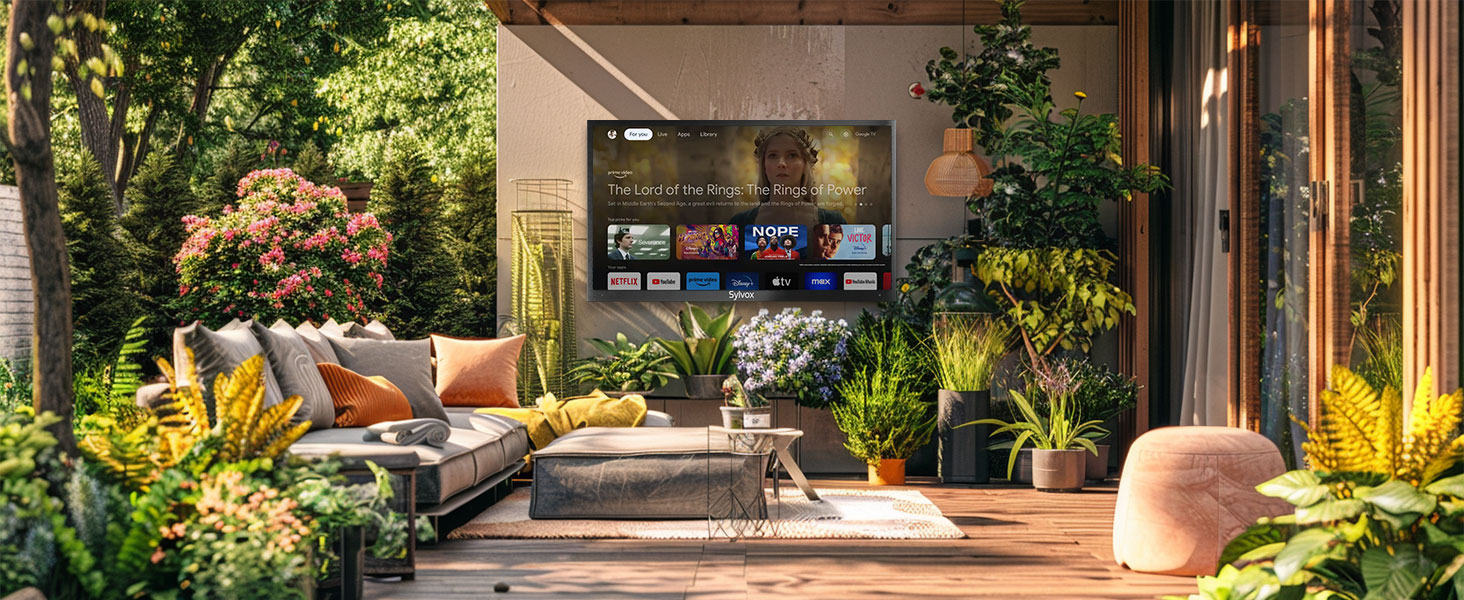 outdoor TV Available in all seasons wind, rain, dust and radiation protection
