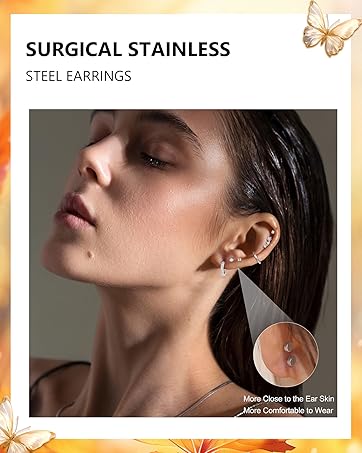 SURGICAL STAINLESS STEEL EARRINGS