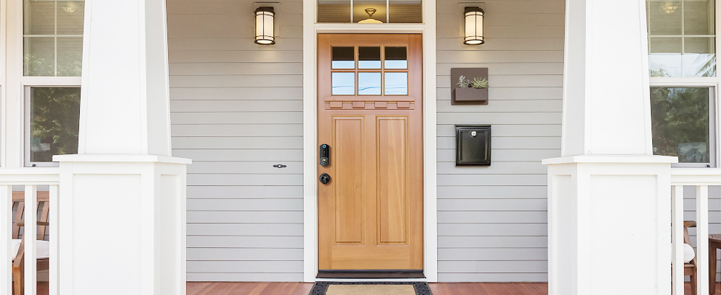 Back door lock set with knob