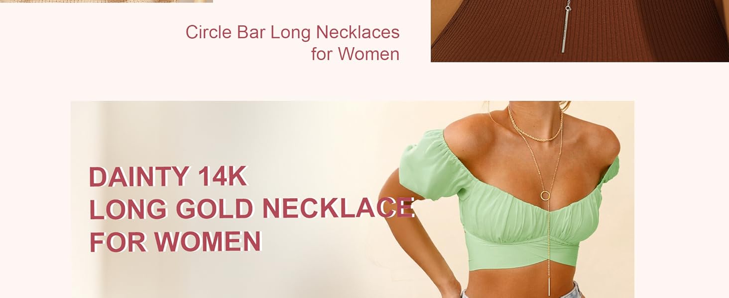lariat necklace for women gold
