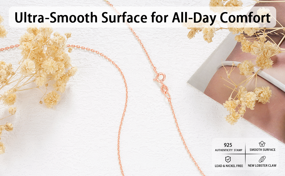 rose gold chain silver chain gold chain