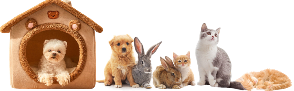 Pet Bed for Cats Kittens Small Dogs Rabbits
